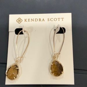 Kendra Scott tiger eye drop earrings